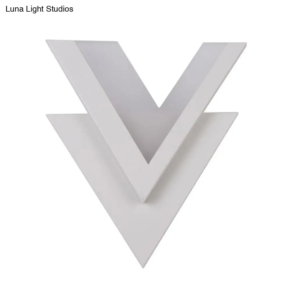 Customizable V-Shaped LED Sconce Light for Living Room and Bedroom