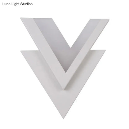 Customizable V-Shaped LED Sconce Light for Living Room and Bedroom