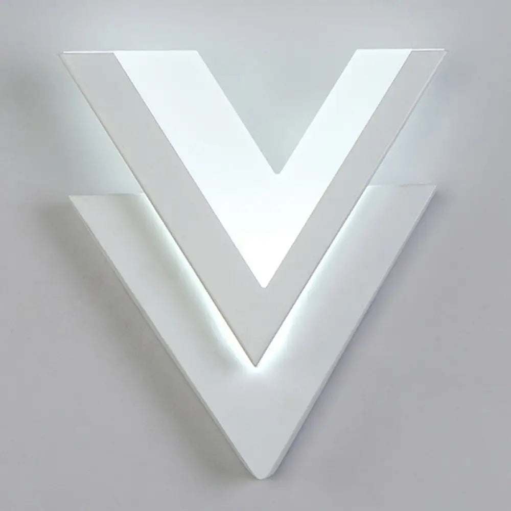 Customizable V-Shaped LED Sconce Light for Living Room and Bedroom