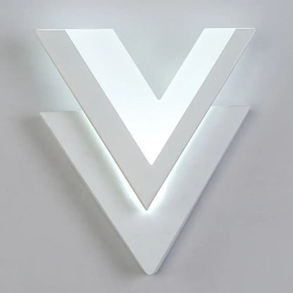 Customizable V-Shaped LED Sconce Light for Living Room and Bedroom