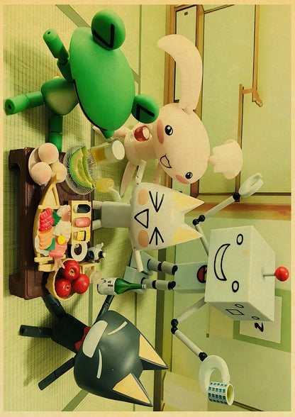 Cute 3D Cat Poster for Home Decor - L021 12 / 42X30cm - Posters