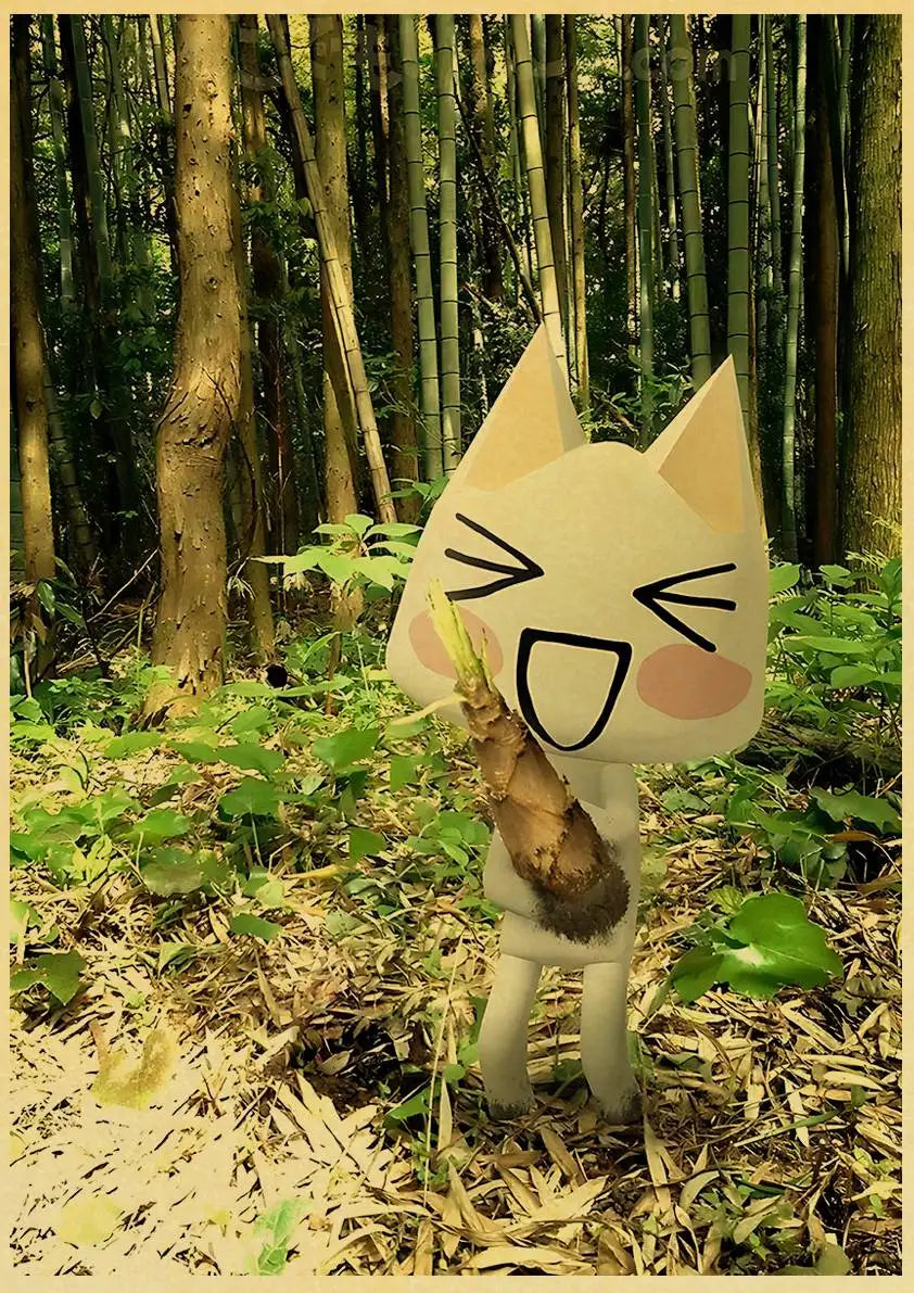Cute 3D Cat Poster for Home Decor - L021 18 / 42X30cm - Posters