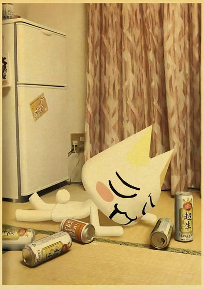 Cute 3D Cat Poster for Home Decor - L021 19 / 30X21cm - Posters