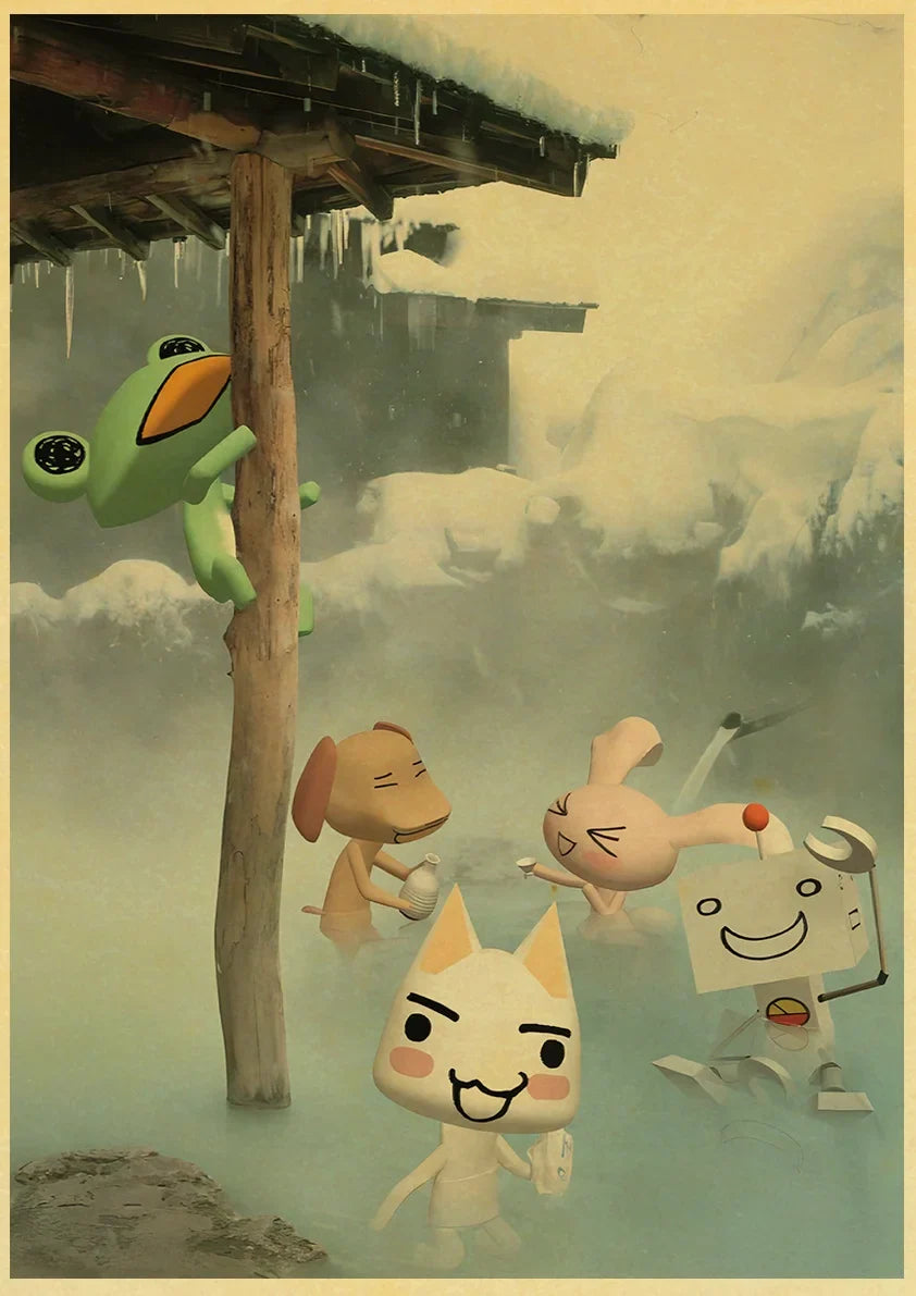 Cute 3D Cat Poster for Home Decor - L021 27 / 42X30cm - Posters