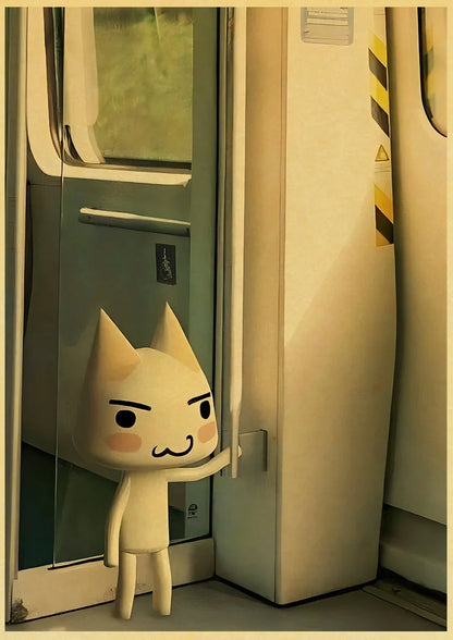 Cute 3D Cat Poster for Home Decor - L021 30 / 42X30cm - Posters