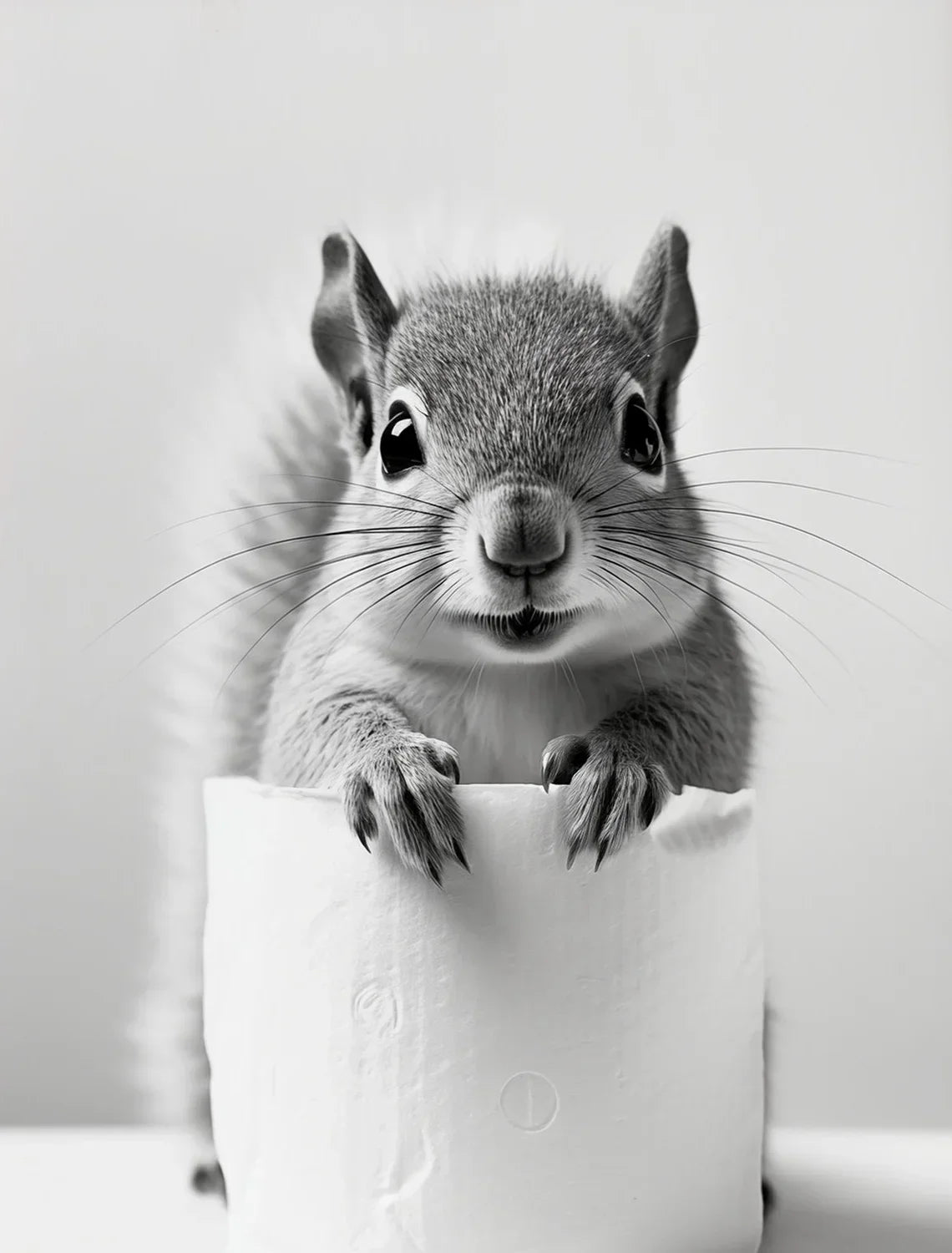 Cute Animals Canvas Wall Art for Bathroom - HX022-10 / 20X30cm No Frame