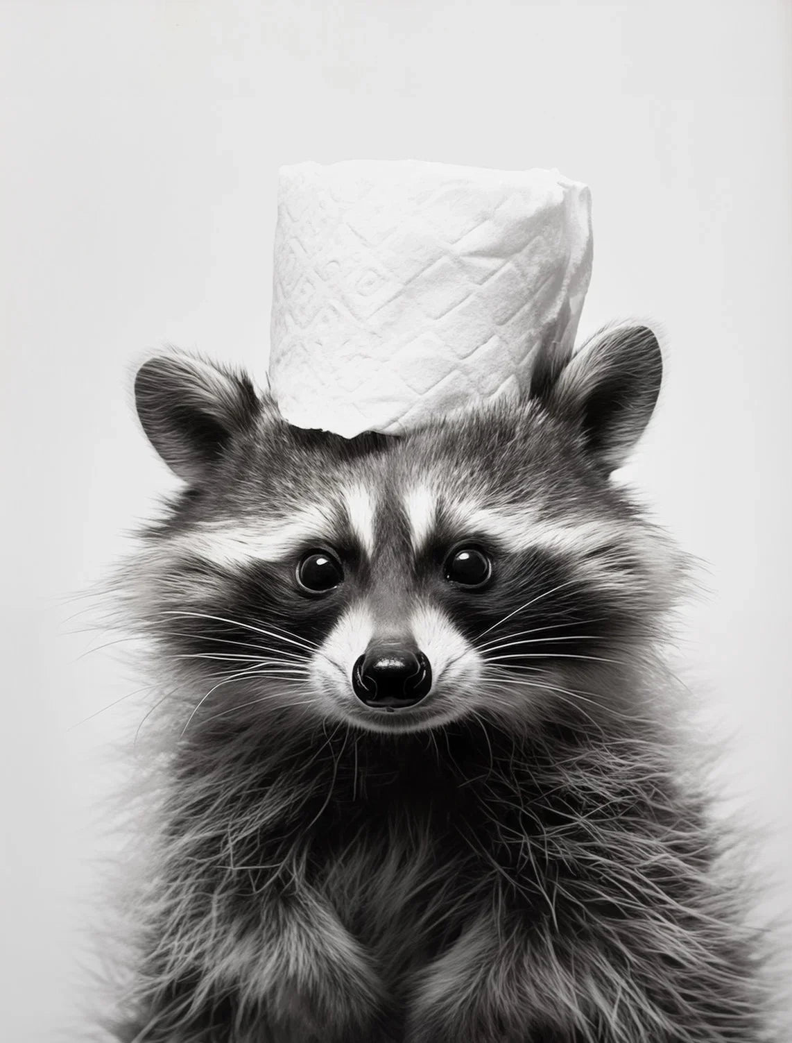 Cute Animals Canvas Wall Art for Bathroom - HX022-3 / 50x70cm No Frame