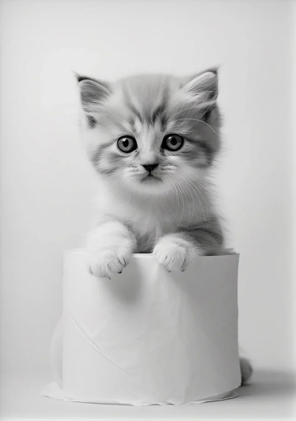 Cute Animals Canvas Wall Art for Bathroom - HX022-6 / 50x70cm No Frame