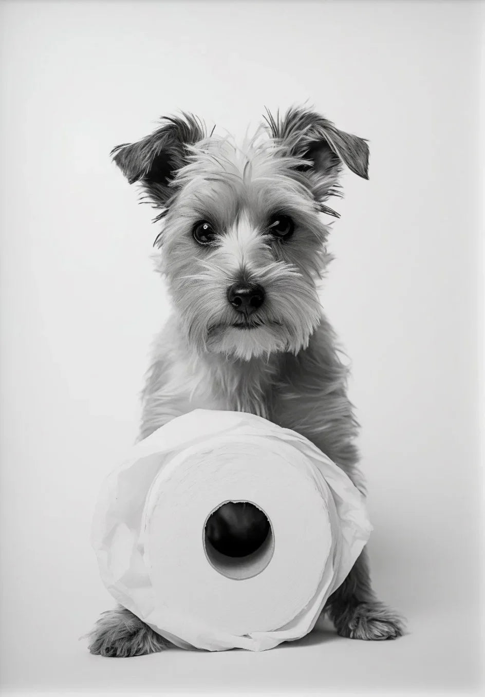 Cute Animals Canvas Wall Art for Bathroom - HX022-7 / 40x60cm No Frame