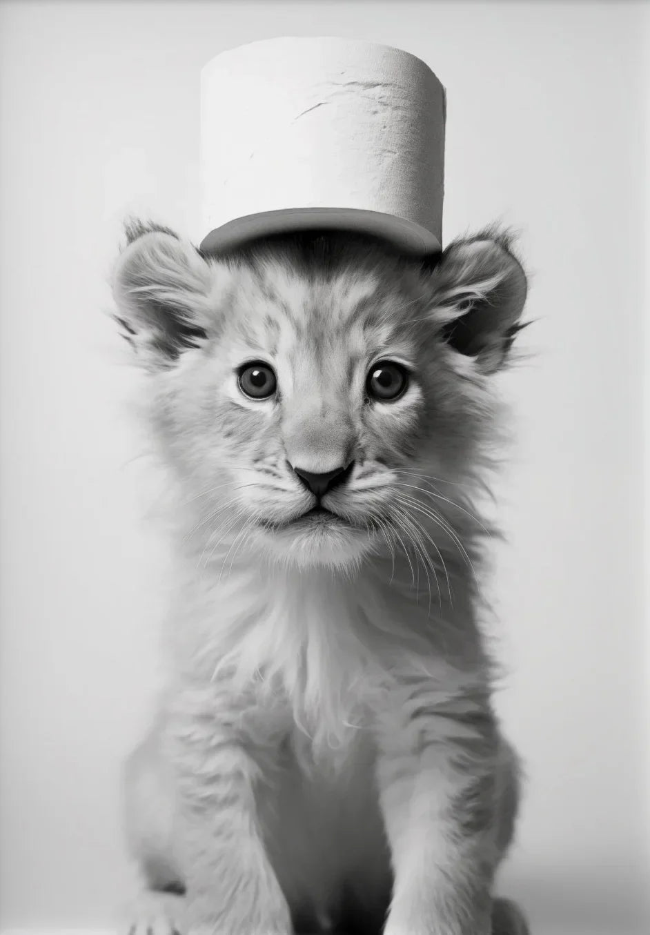 Cute Animals Canvas Wall Art for Bathroom - HX022-9 / 40x60cm No Frame