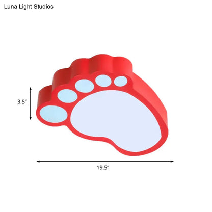 DecorBites™ DecorBites™ Cute Modern LED Baby Foot Ceiling Lamp for Kindergarten