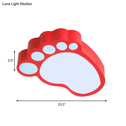 DecorBites™ DecorBites™ Cute Modern LED Baby Foot Ceiling Lamp for Kindergarten