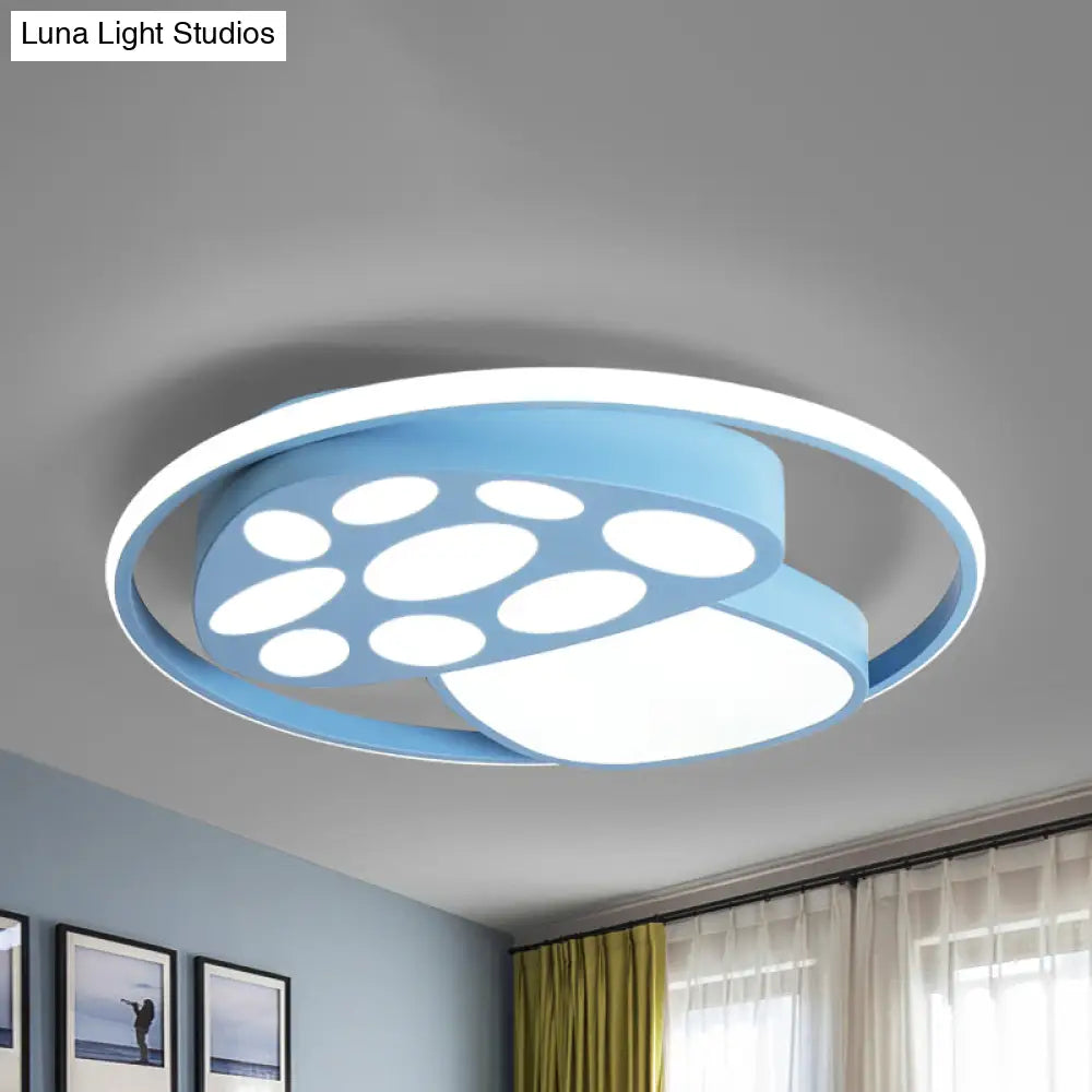DecorBites™ DecorBites™ Cute Mushroom Flush Mount Ceiling Lamp for Kindergarten - Cartoon Acrylic and Metal Design