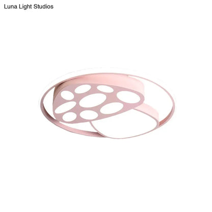 DecorBites™ DecorBites™ Cute Mushroom Flush Mount Ceiling Lamp for Kindergarten - Cartoon Acrylic and Metal Design