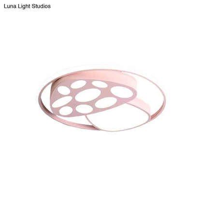 DecorBites™ DecorBites™ Cute Mushroom Flush Mount Ceiling Lamp for Kindergarten - Cartoon Acrylic and Metal Design