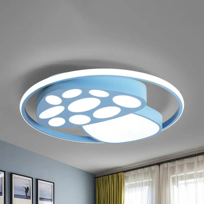 DecorBites™ DecorBites™ Cute Mushroom Flush Mount Ceiling Lamp for Kindergarten - Cartoon Acrylic and Metal Design