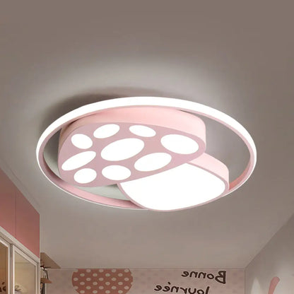 DecorBites™ DecorBites™ Cute Mushroom Flush Mount Ceiling Lamp for Kindergarten - Cartoon Acrylic and Metal Design