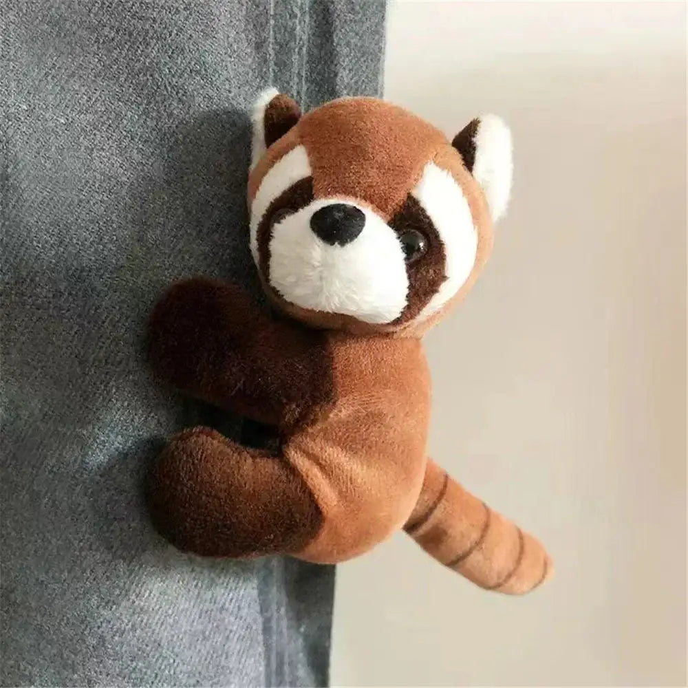 Cute panda plush red panda keychain with soft fabric texture perfect for decorbites cute panda bedroom decoration