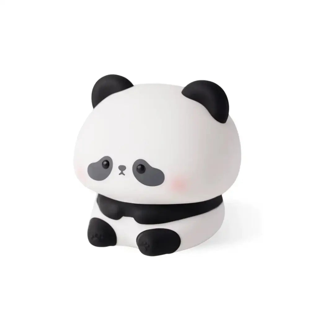 Cute silicone capybara night light with soft rounded features in black and white as decorbites capybara silicone decor