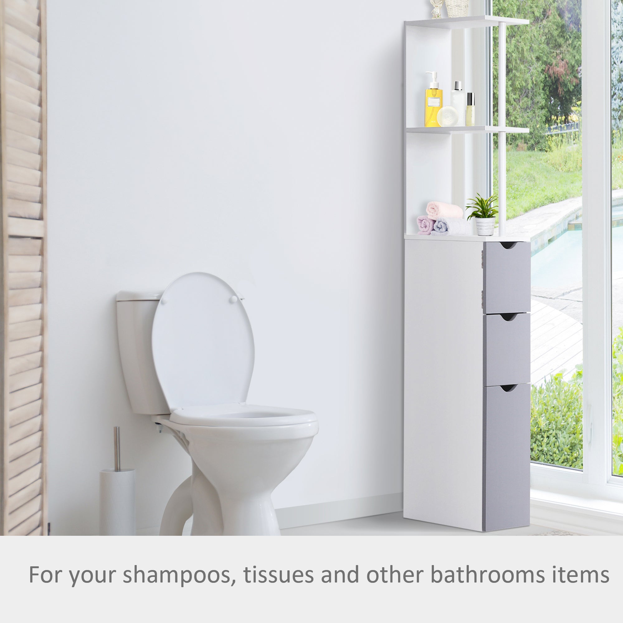 Modern Tall Storage Cabinet