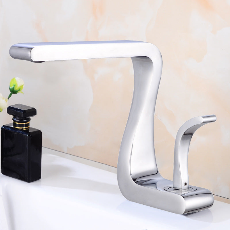 White Gold Copper Faucet