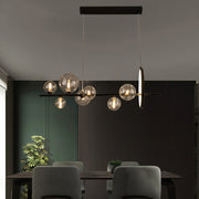 Glass Bubble Ball Chandelier For Bedrooms