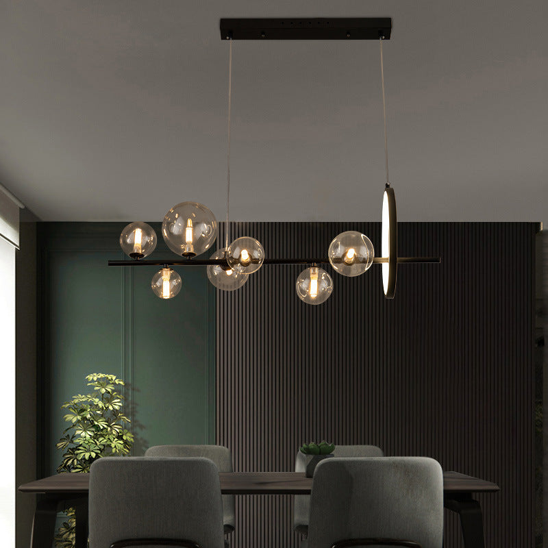 Glass Bubble Ball Chandelier For Bedrooms