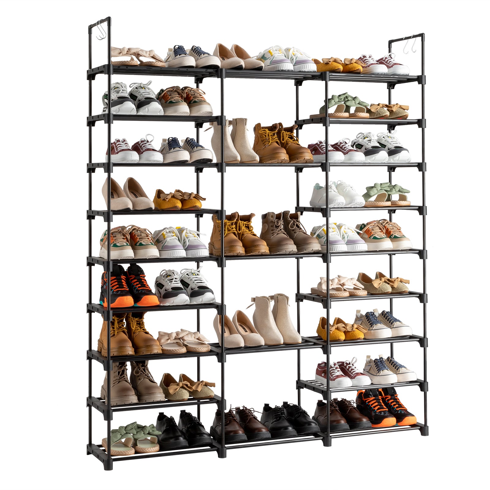 Wooden Entryway Shoe Rack