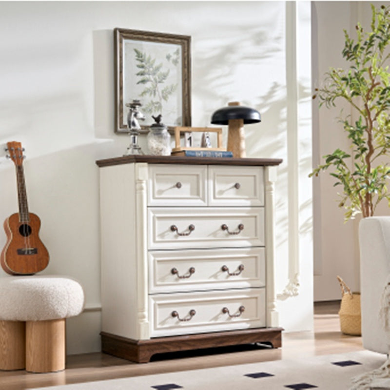 Walnut Rustic Six-Drawer Dresser