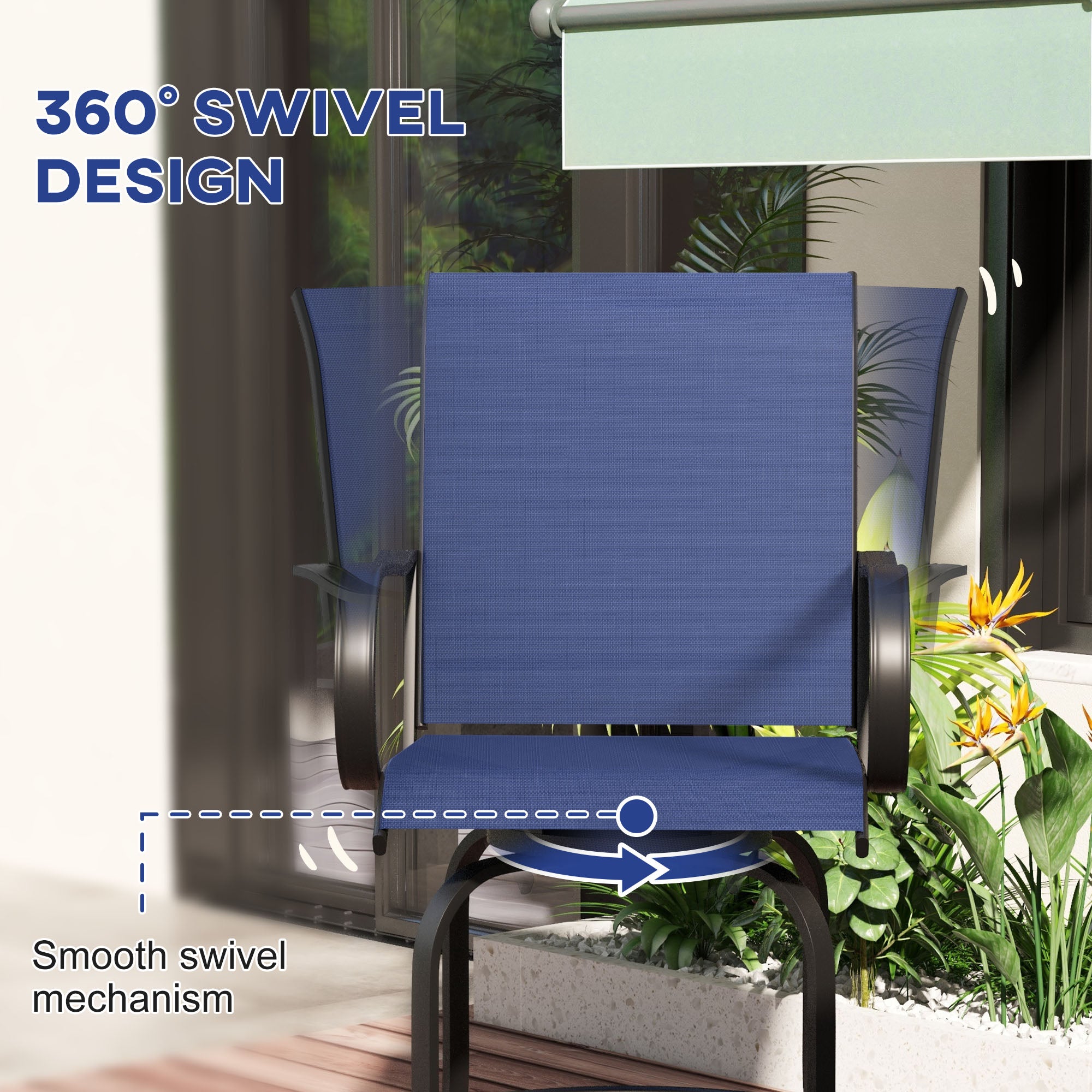 Swivel Outdoor Bar Stools
