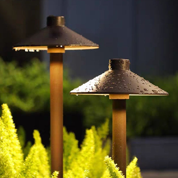 Brown Outdoor Floor Lamp