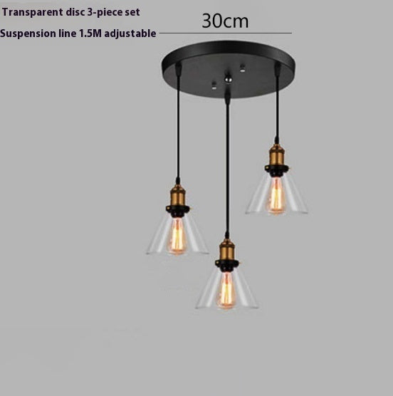 Transparent Glass Nordic Chandelier