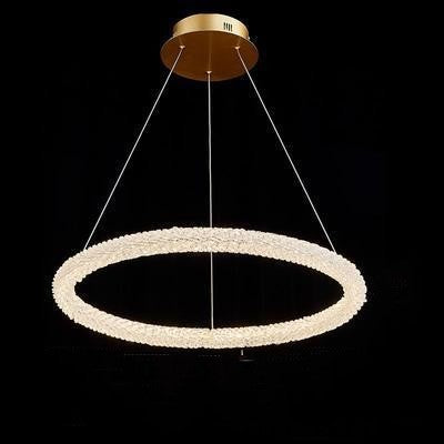 Crystal Ring Chandelier 100cm Tiered Design
