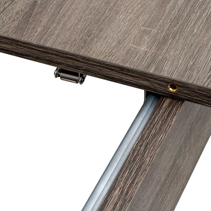 Dining Table,106.3 In Large Extendable Kitchen Table