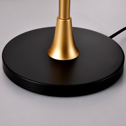 Floor Lamp For Living Room With Beige Lampshade, Standing Lamp Tall Industrial Floor Lamp Reading For Bedroom, Office No Included Bulb -Matte Black Matte Gold