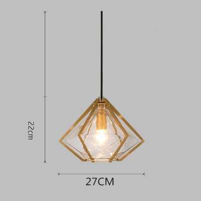 Postmodern Stained Glass Dining Room Chandelier