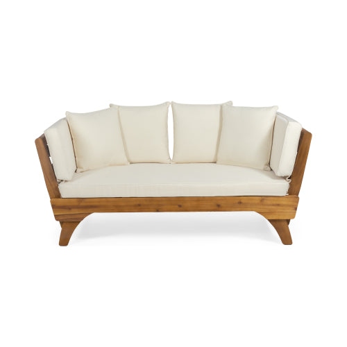 Teak Fabric Sofa Bed