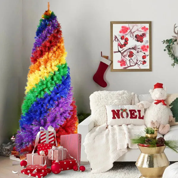 Spiral Rainbow Christmas Tree