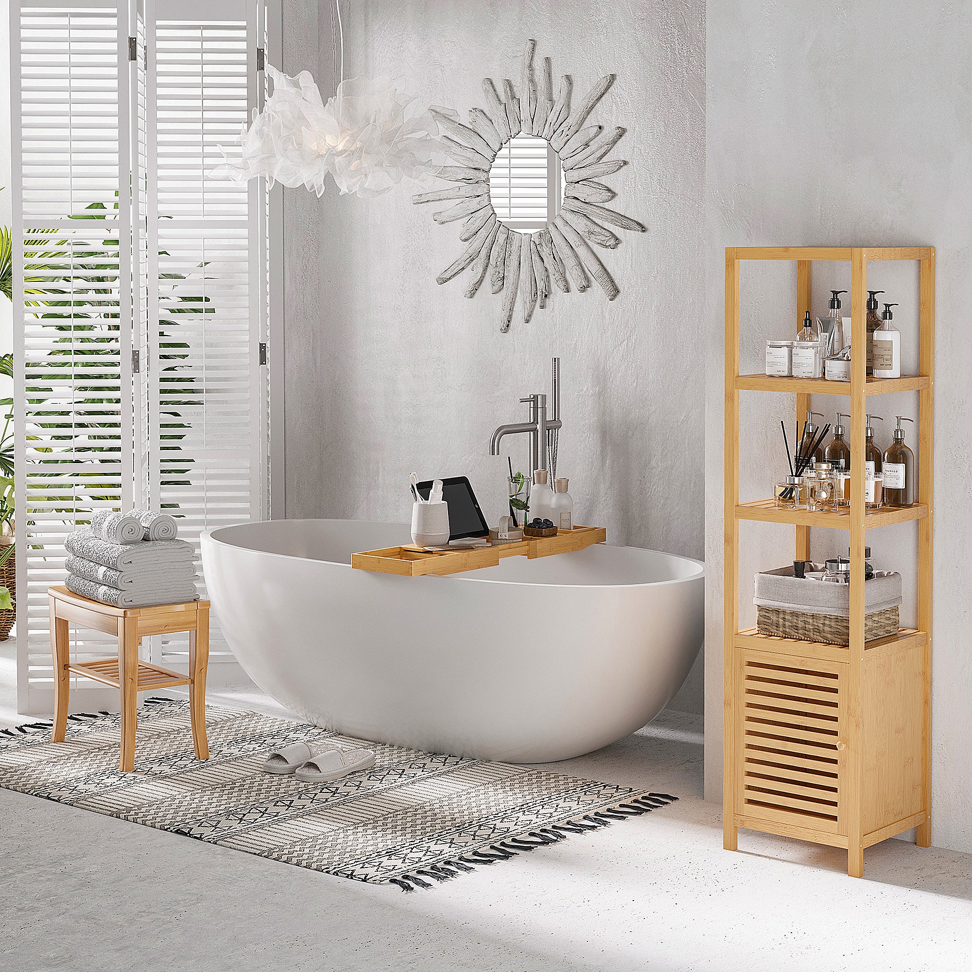 Bamboo Spa Shower Bench