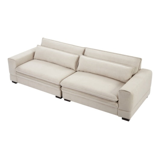 Beige Modern Fabric Sofa