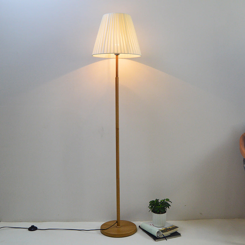 Fabric Warm Vertical Floor Lamp
