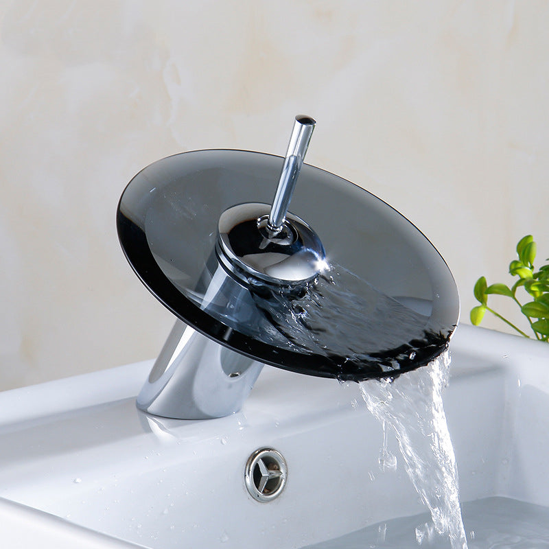 Glass Copper Waterfall Faucet
