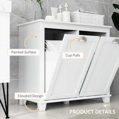 Dual Tilt out Laundry Hamper Cabinet