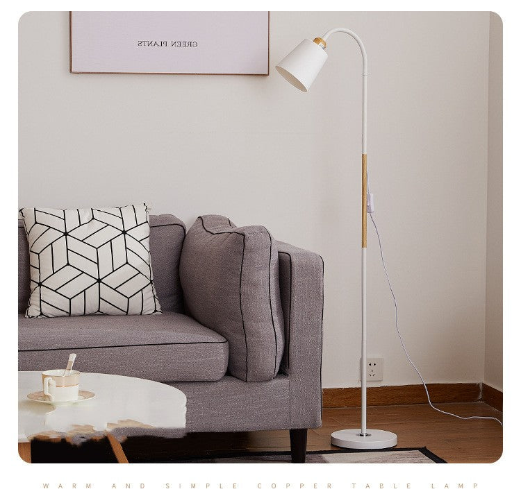 Black Iron Reading Floor Lamp