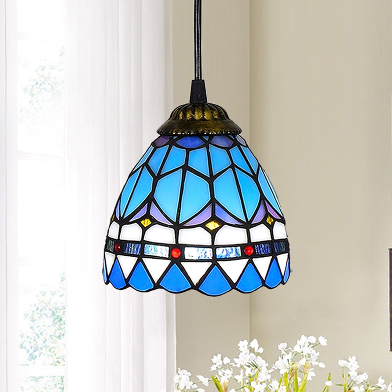 American Stained Glass Chandelier
