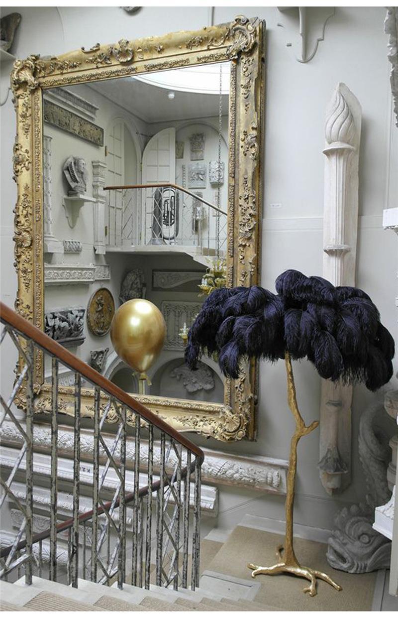 Ostrich Feather Floor Lamp
