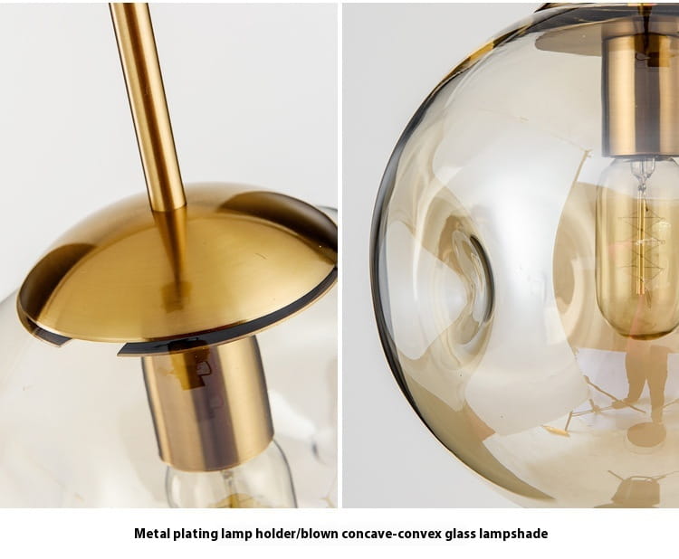 Creative Glass Chandelier Iron Restaurant Window Chandelier