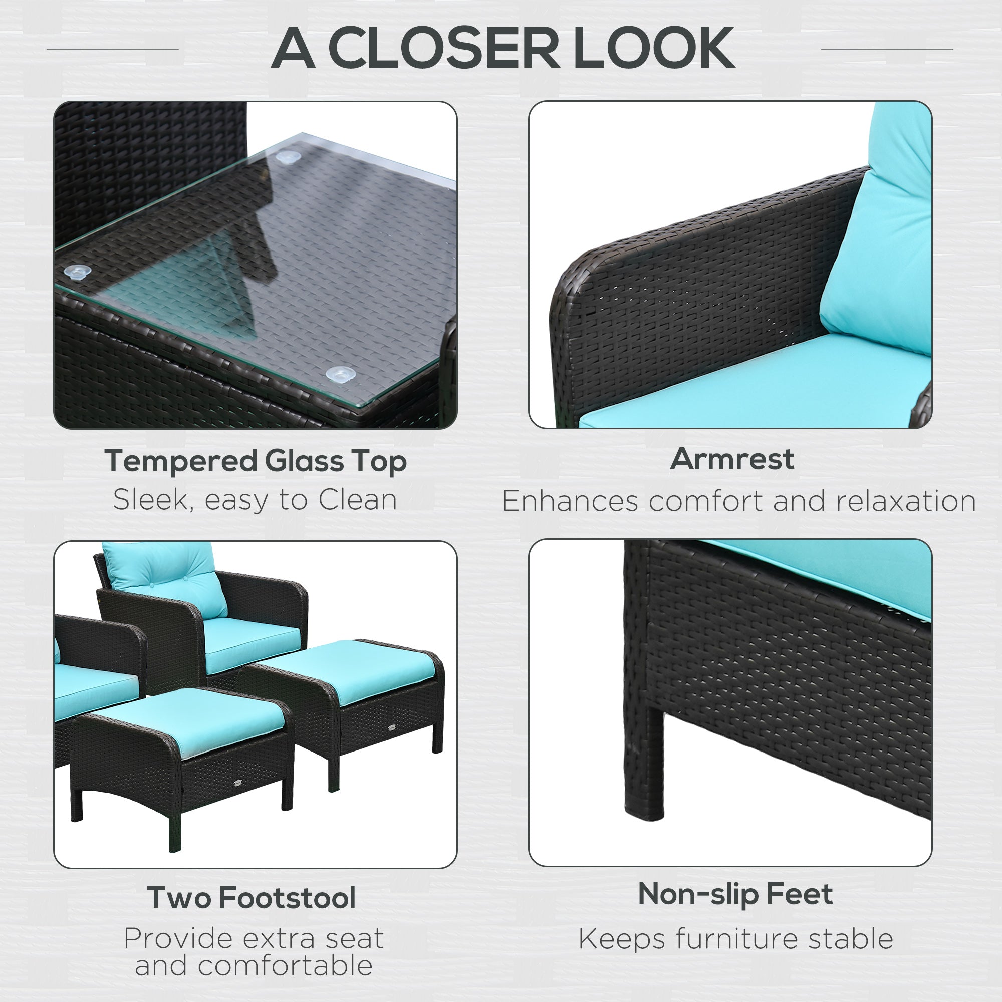 Cushioned Outdoor Lounge Chairs