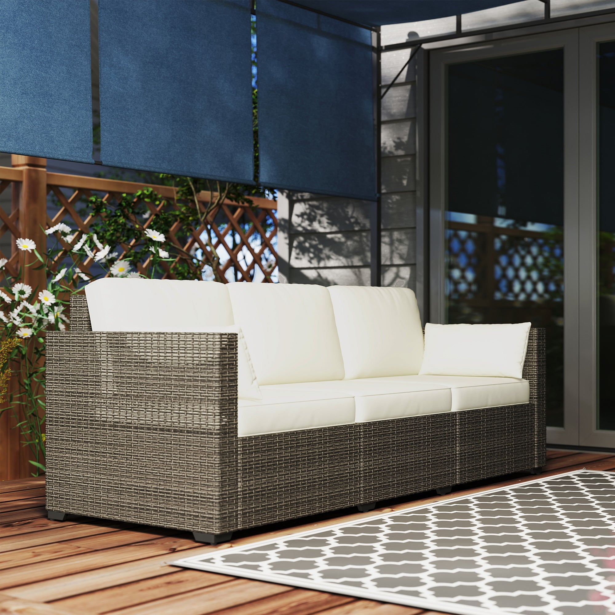 PE Rattan Outdoor Sofa