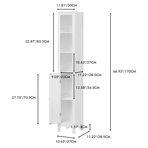 Sleek Tall Storage Cabinet